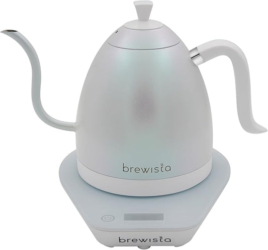 Brewista Artisan Electric Gooseneck Kettle, Water Boiler with LCD Panel, Precise Temperature Control, Fast Boiling and Keep Warm Settings for Pour-Over Coffee & Tea, Café, 1 Liter