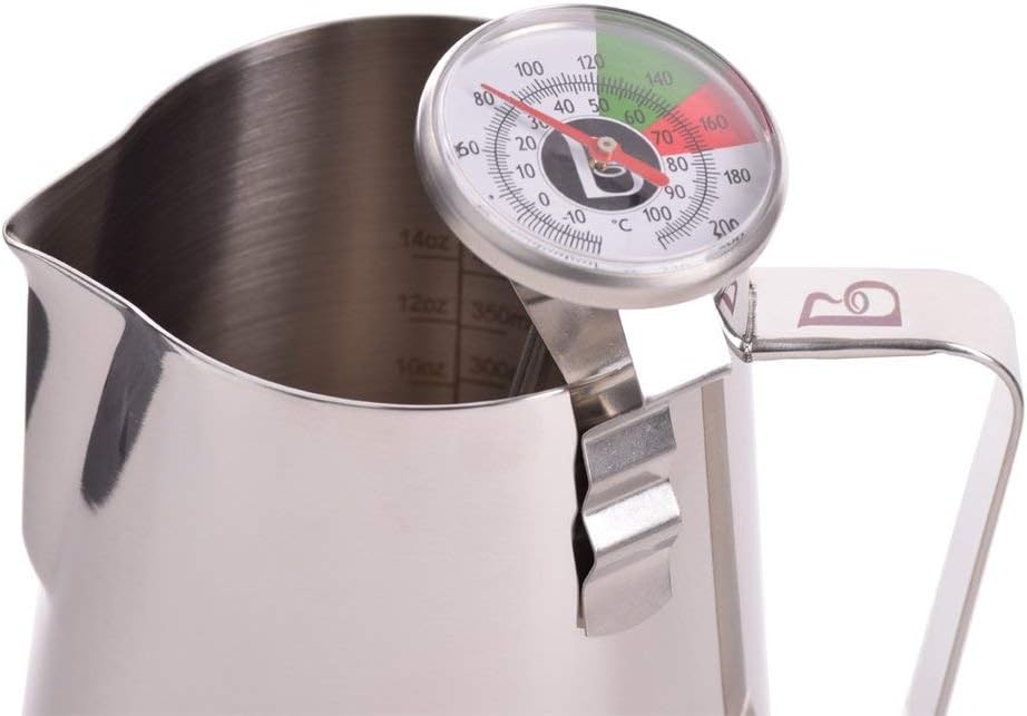 Brewista Short Frothing Thermometer-5-Inch with Clip , 5-Inch, Stainless Steel