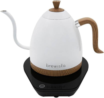Brewista Artisan Electric Gooseneck Kettle, Water Boiler with LCD Panel, Precise Temperature Control, Fast Boiling and Keep Warm Settings for Pour-Over Coffee & Tea, Café, 1 Liter